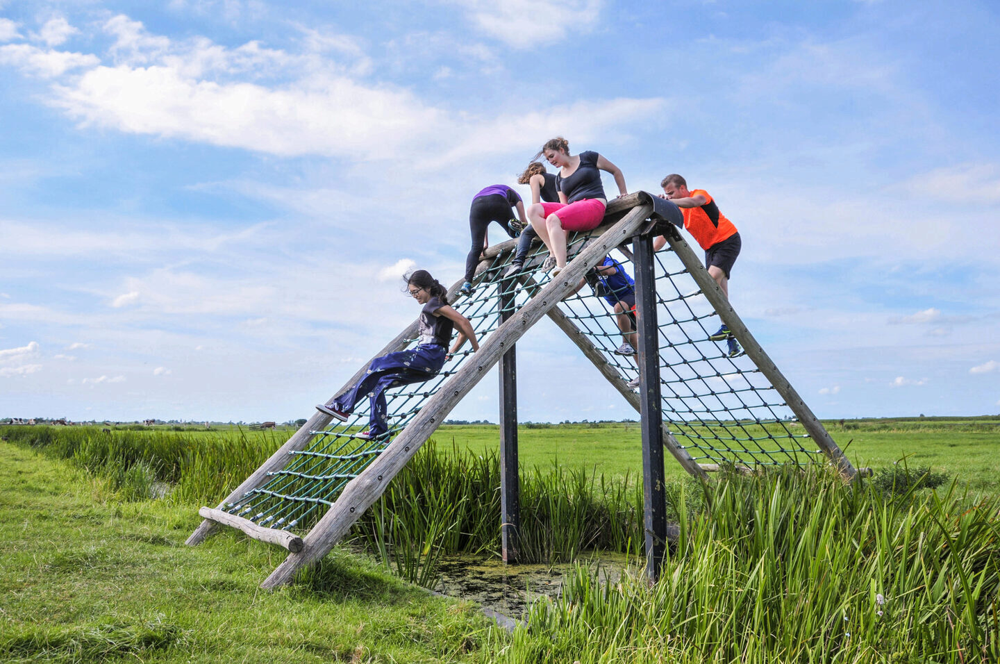 Schuine brug poldersport | Boerderij De Boerinn