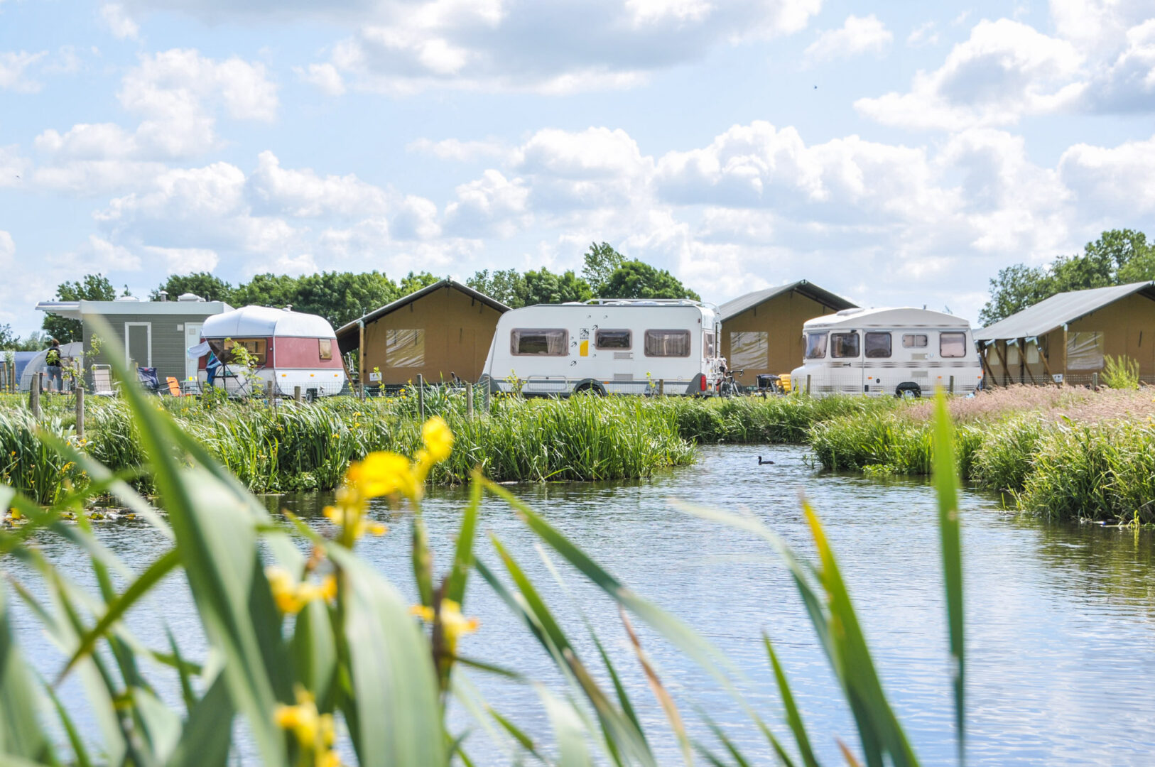 Campingplek aan het water | Camping De Boerinn