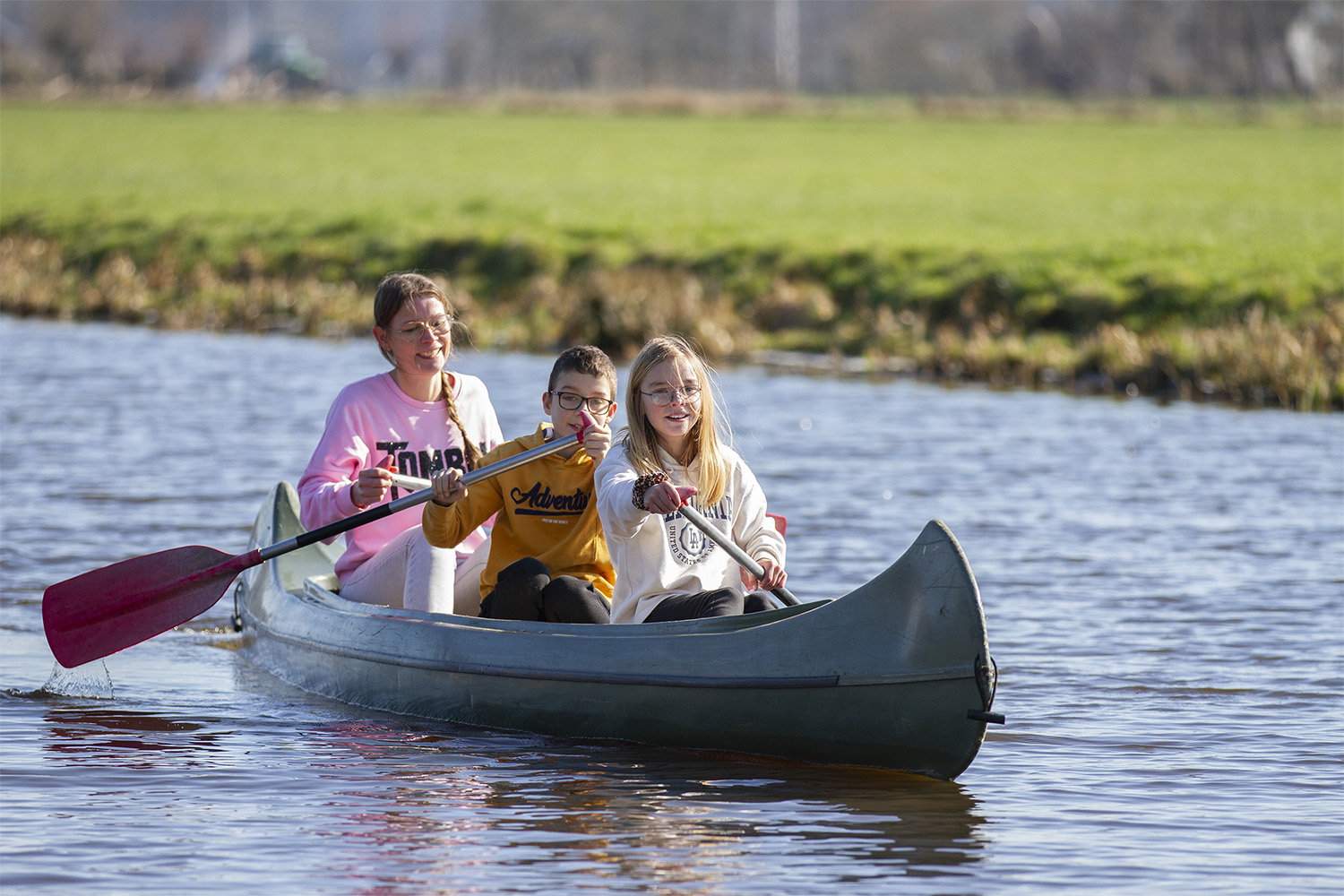 Kanovaren voor kinderen bij Boerderij De Boerinn